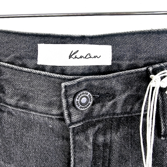 KanCan Estilo Washed Out Black Mom Jeans NWT - Picture 8 of 14
